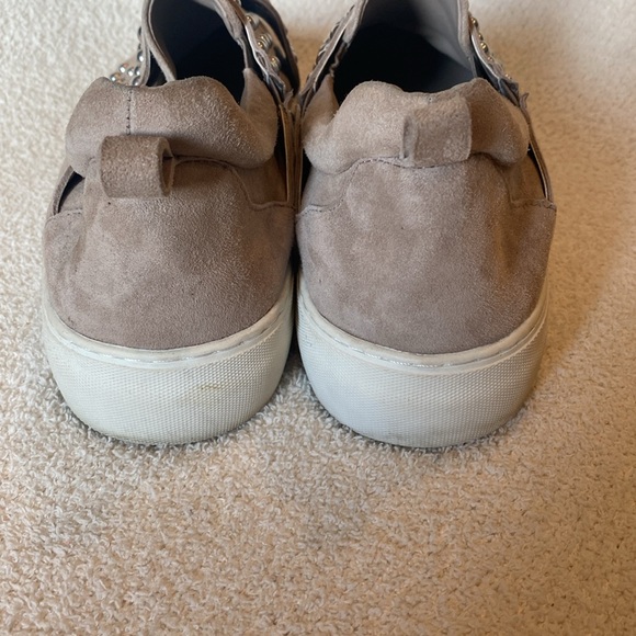 J/Slides—Silver Studded Taupe Slide - Picture 4 of 5